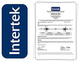 Jakość UTP kat. 6A potwierdzona certyfikatem INTERTEK